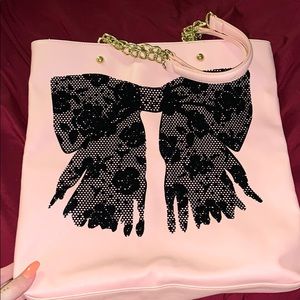 Betsy Johnson Flock A Bows tote